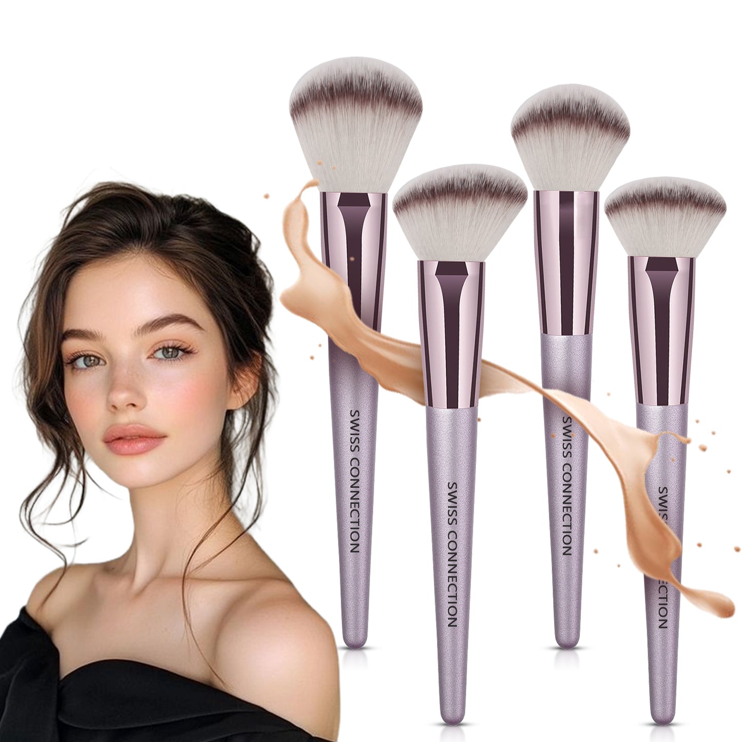 Scn Beauty Professional Makeup Brush Set - (Pack of 4)