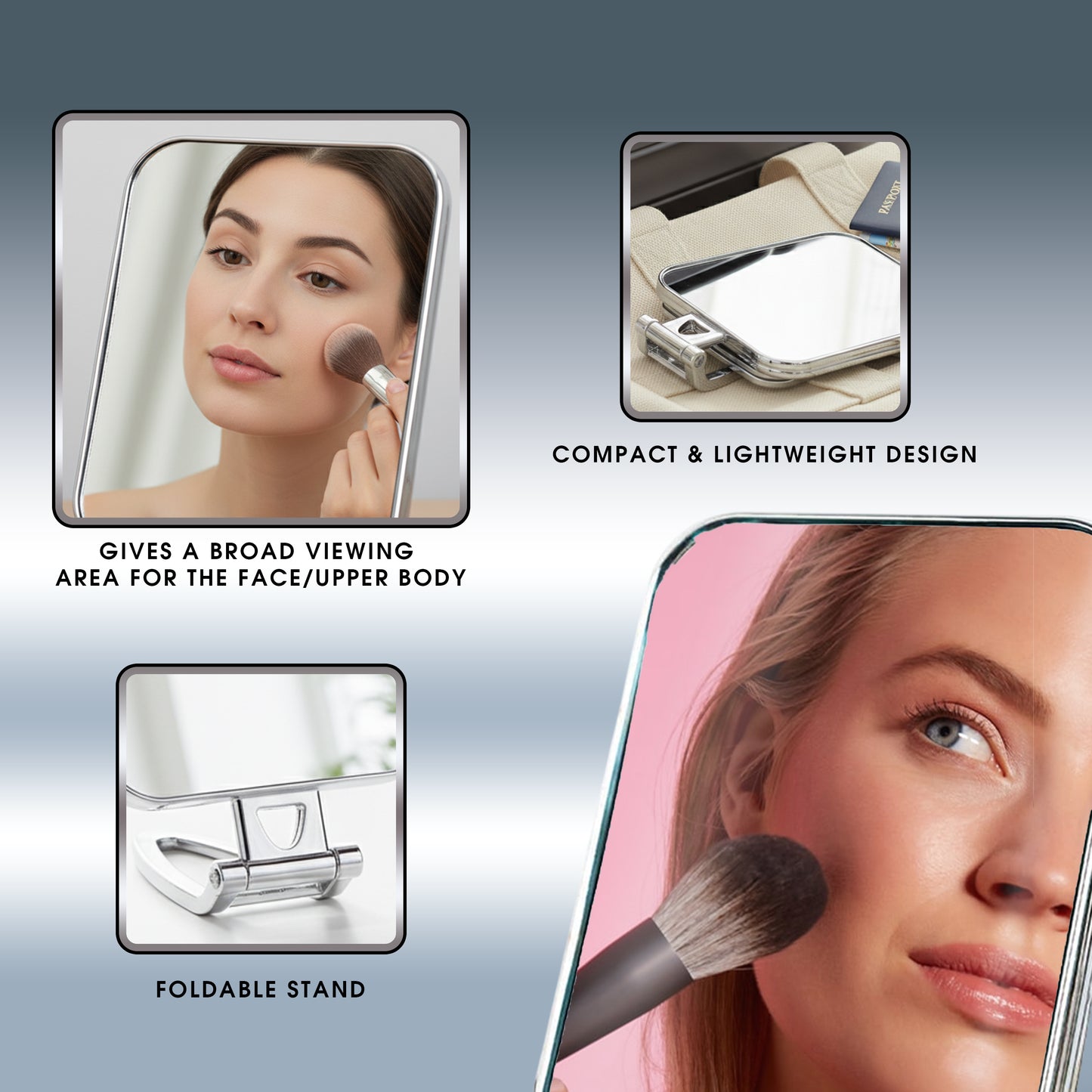 Scn Beauty Handheld Makeup Mirror