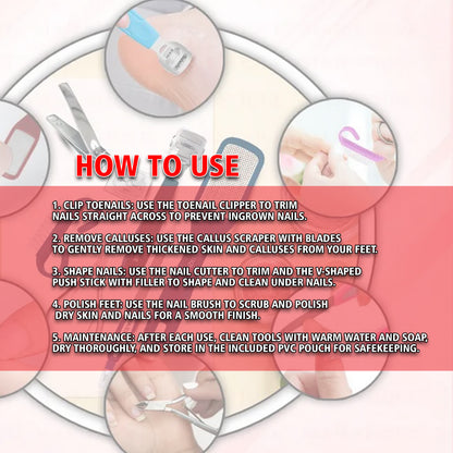 Scn Beauty Pedicure Kit - (Pack of 7)