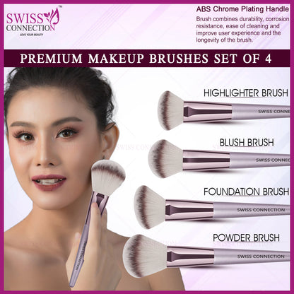 Scn Beauty Professional Makeup Brush Set - (Pack of 4)