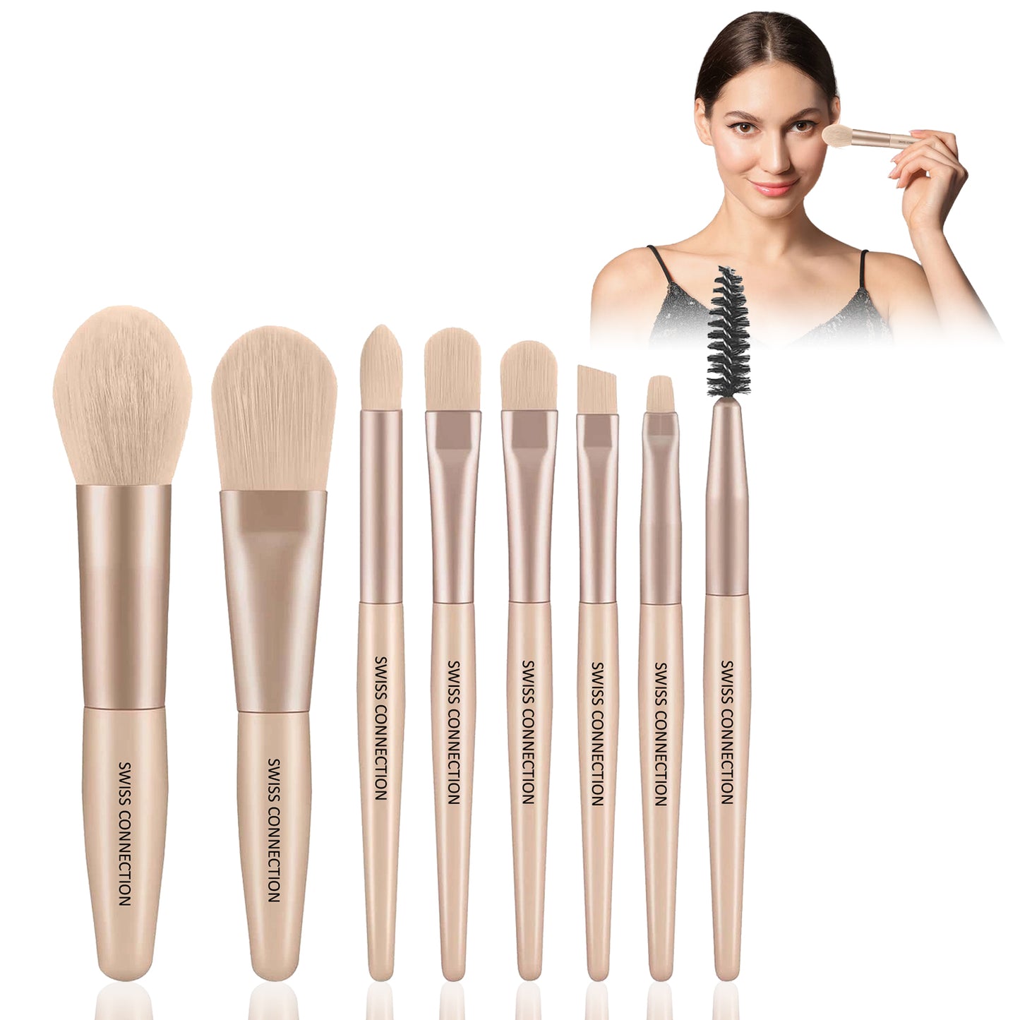 Scn Beauty Makeup Brush Set - (Pack of 8)