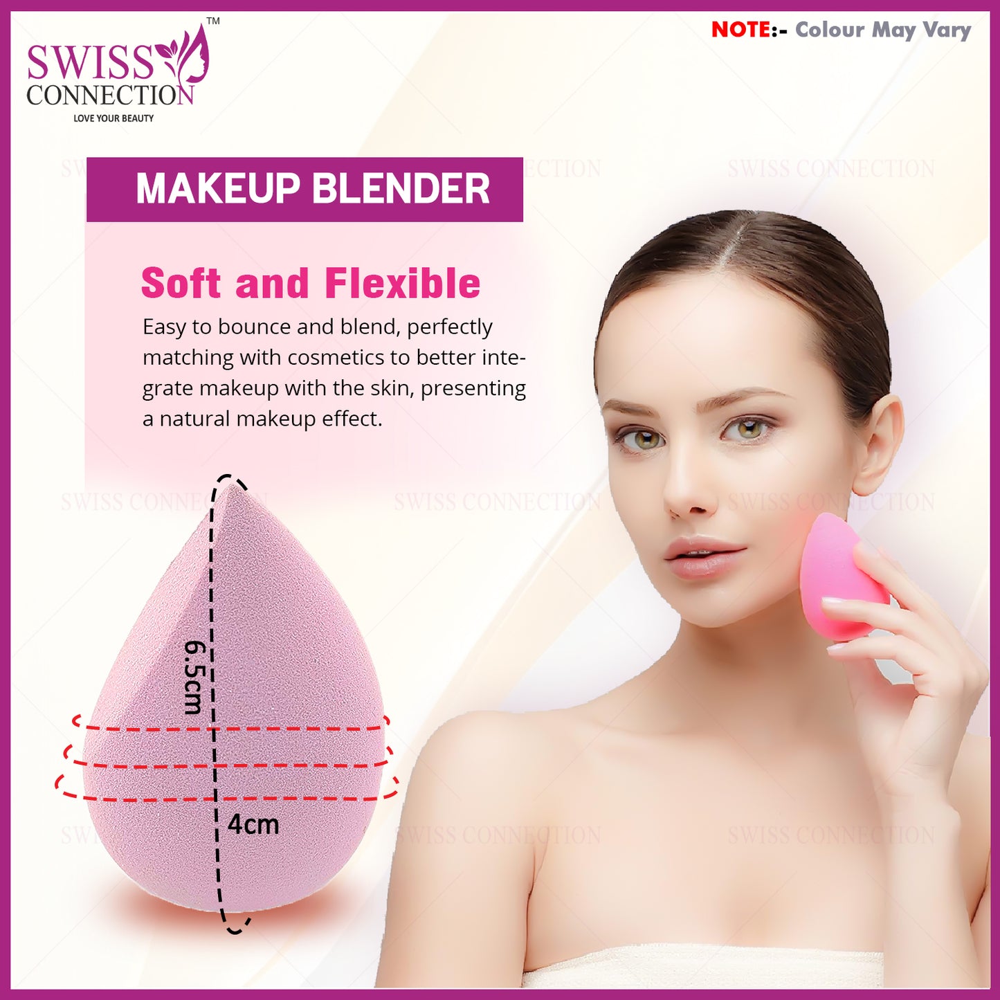 Scn Beauty Makeup Sponge Beauty Blender -  (Pack of 2)