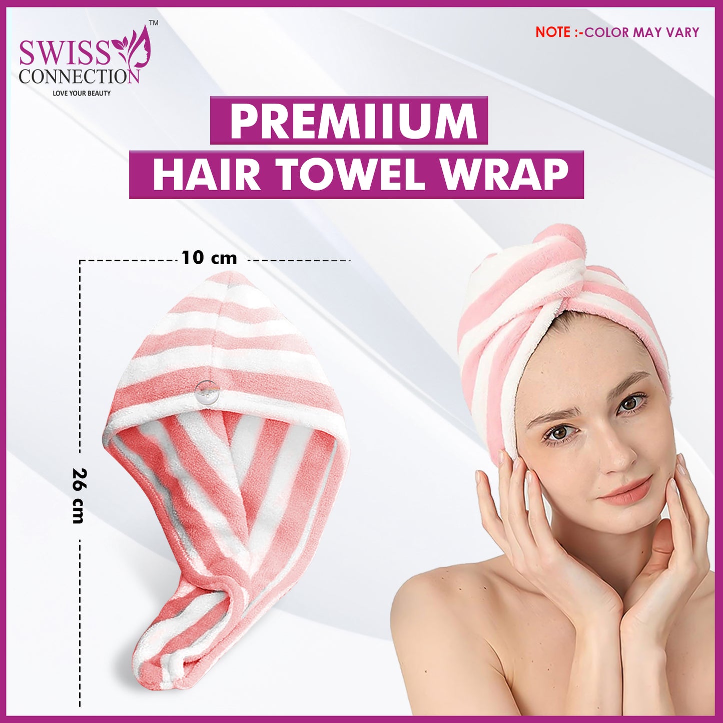 Scn Beauty  Microfiber Hair Towel Wrap