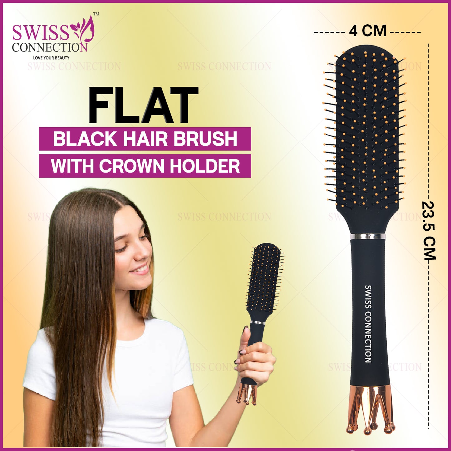 Scn Beauty Flat Hair Brush