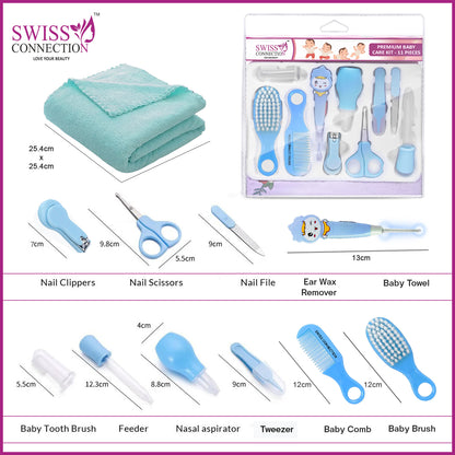 Scn Beauty Baby Grooming Care Kit Blue - (Pack of 11)