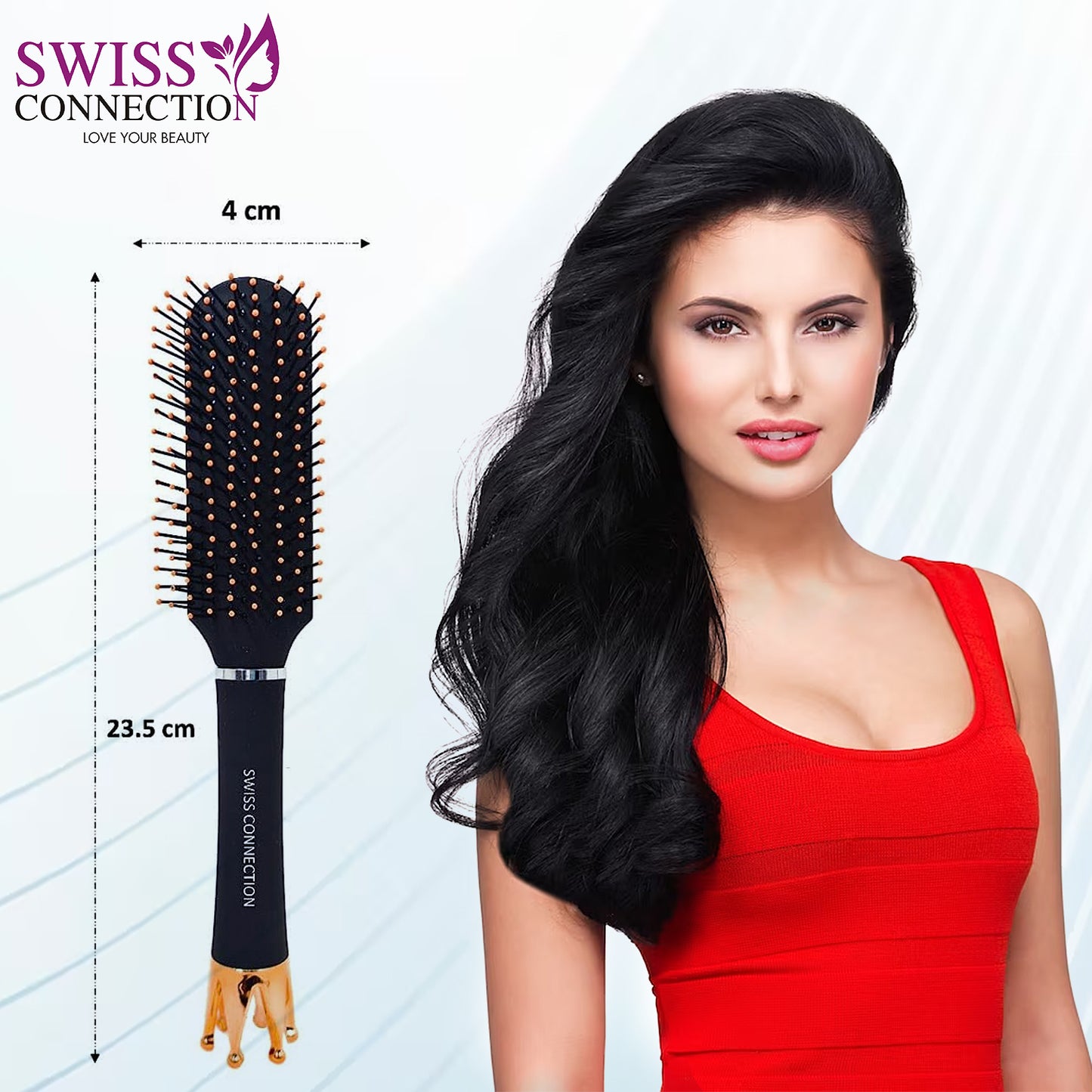 Scn Beauty Flat Hair Brush
