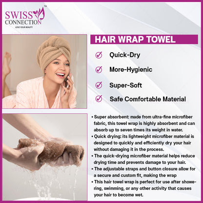 Scn Beauty  Microfiber Hair Towel Wrap