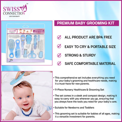 Scn Beauty Baby Grooming Care Kit Blue - (Pack of 11)