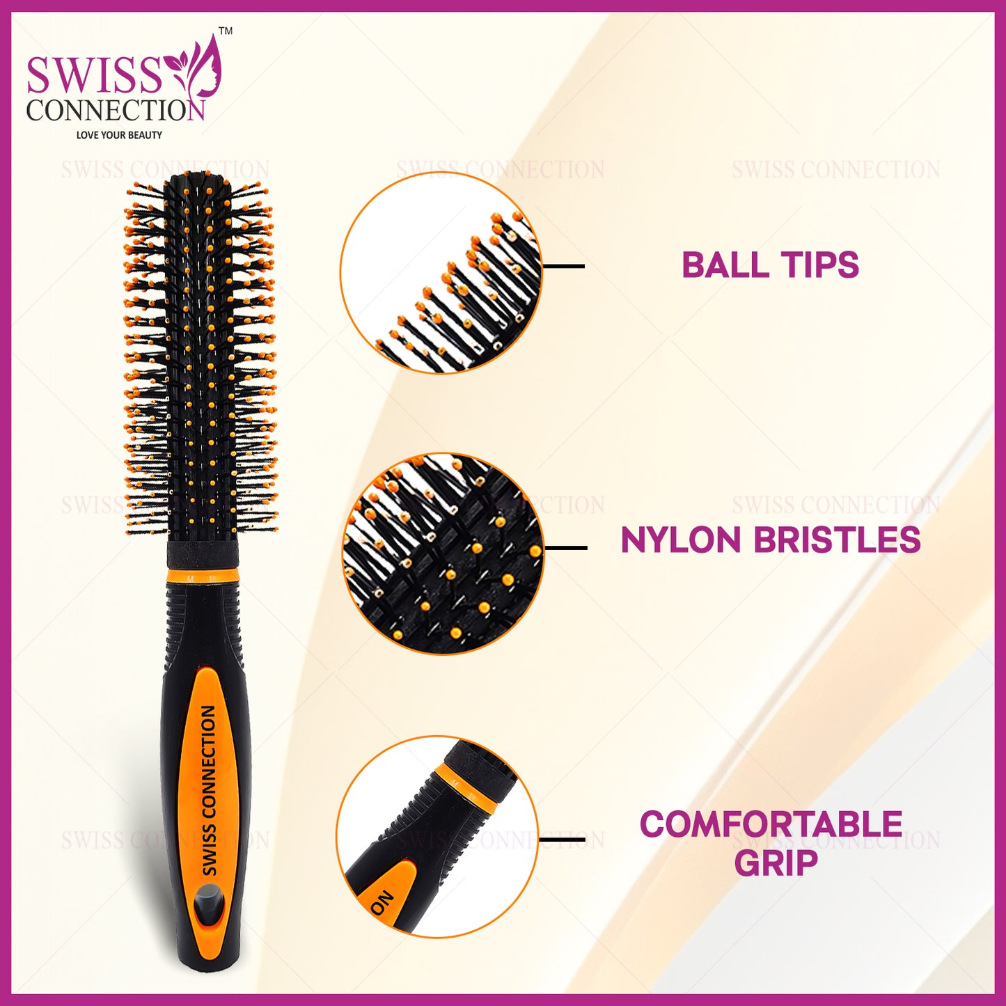 Scn Beauty Hair Roller & Detangling Brush