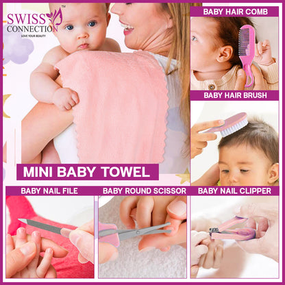 Scn Beauty Baby Grooming Care Kit Pink - (Pack of 11)