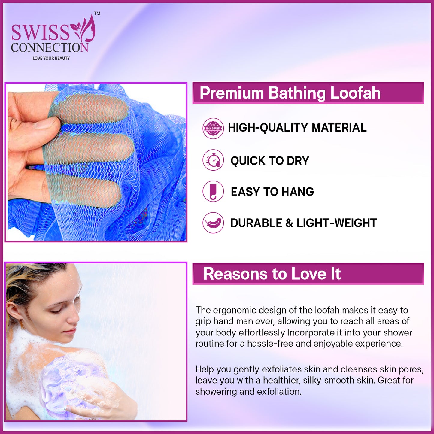 Scn Beauty PREMIUM BATH LOOFAH