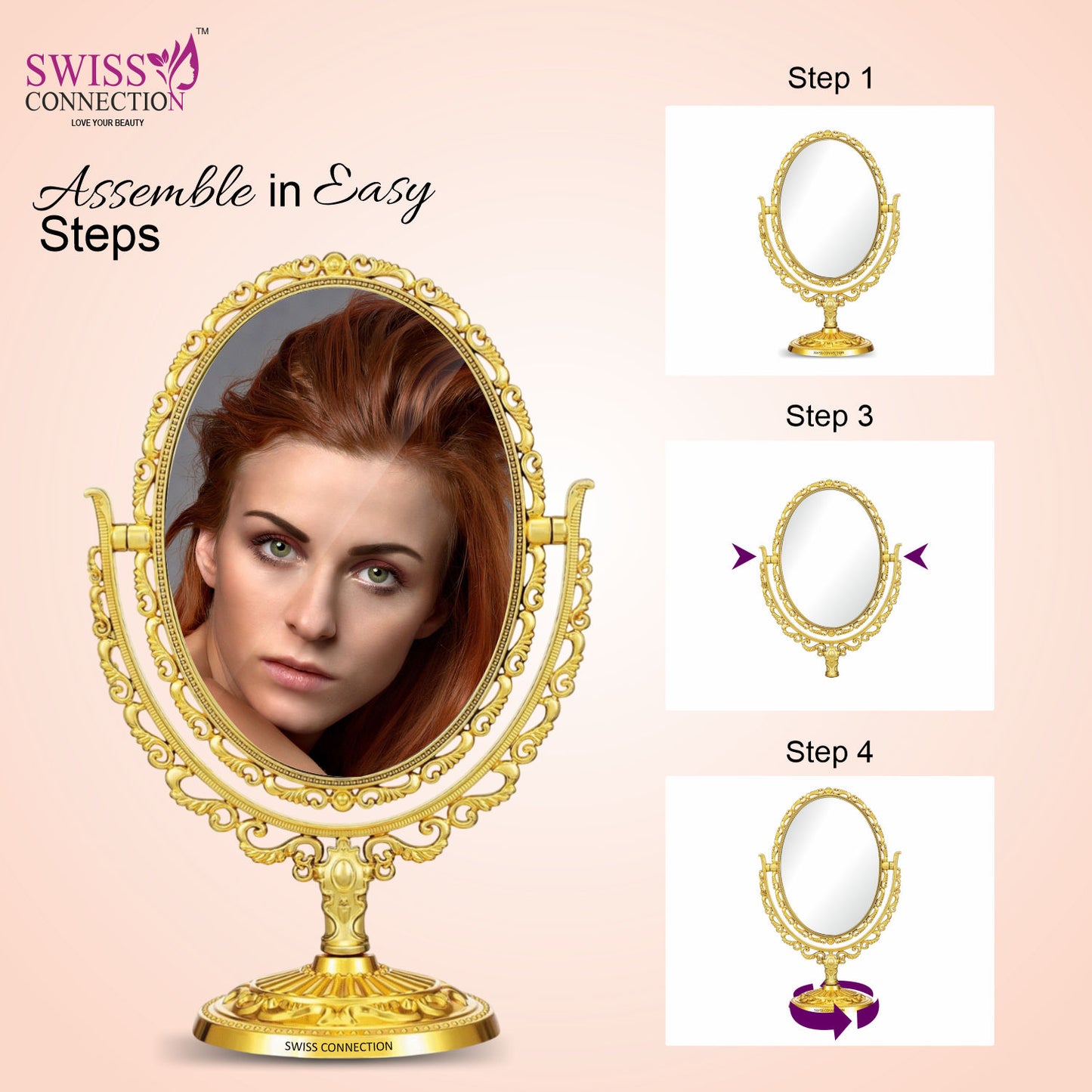 Scn Beauty Double Sided Cosmetic Mirror