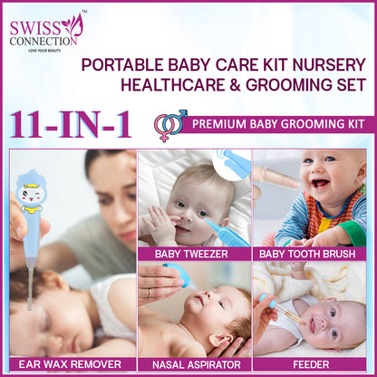 Scn Beauty Baby Grooming Care Kit Blue - (Pack of 11)