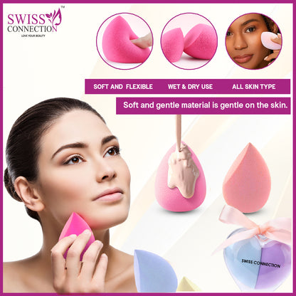 Scn Beauty Makeup Sponge Beauty Blender -  (Pack of 2)