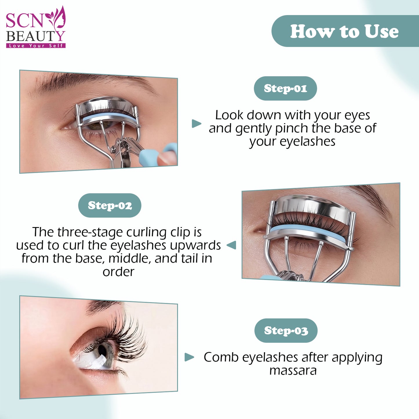 SCN BEAUTY Eyelash Curler for Women