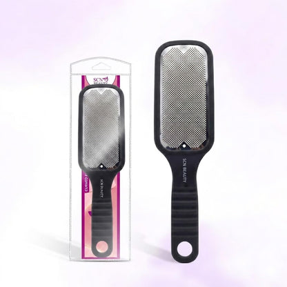 Curved Foot File Scrubber | Premium Pedicure Scraper for Dead Skin Removal | Foot Scrubber for Bathing | Callus Remover, Foot Filer for Smooth Feet - 1Pc/Multicolour (Black)