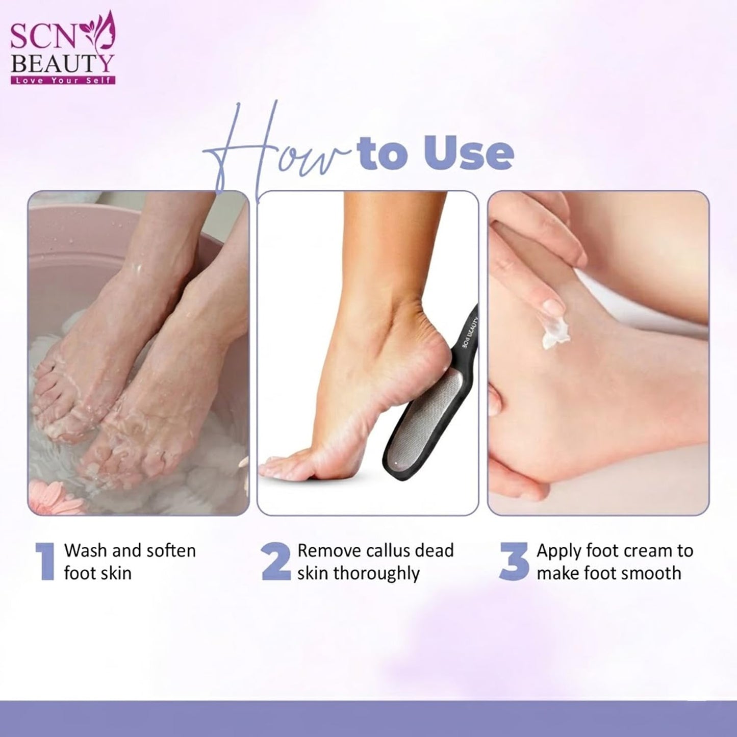 Curved Foot File Scrubber | Premium Pedicure Scraper for Dead Skin Removal | Foot Scrubber for Bathing | Callus Remover, Foot Filer for Smooth Feet - 1Pc/Multicolour (Black)