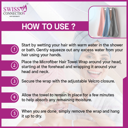 Scn Beauty  Microfiber Hair Towel Wrap