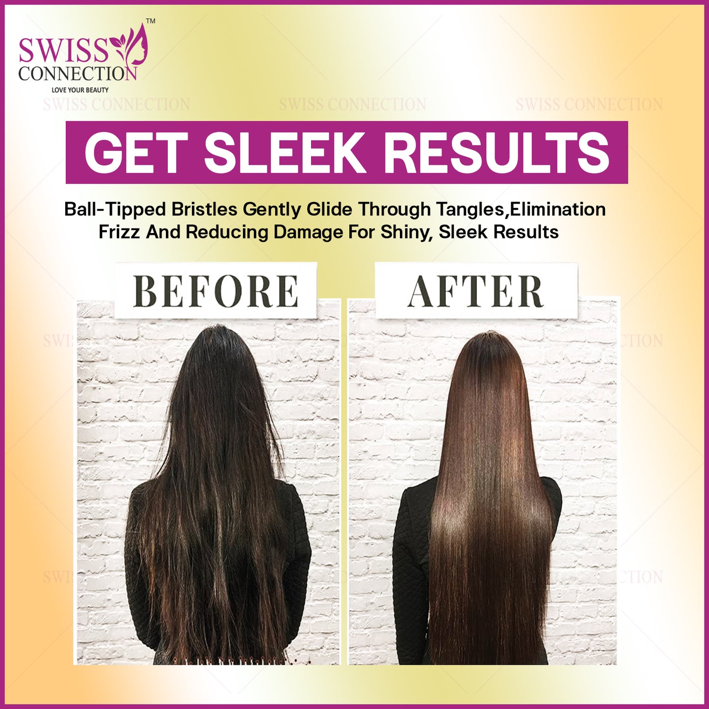 Scn Beauty Flat Hair Brush